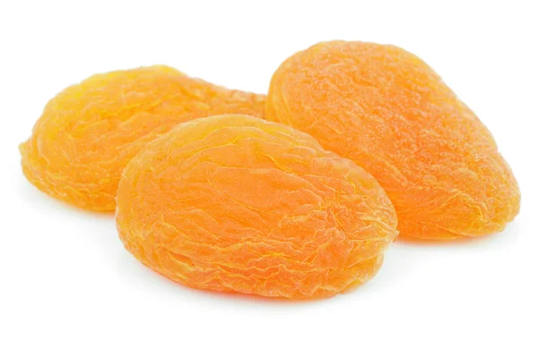 Dried apricot fruits on white — Stock Photo, Image