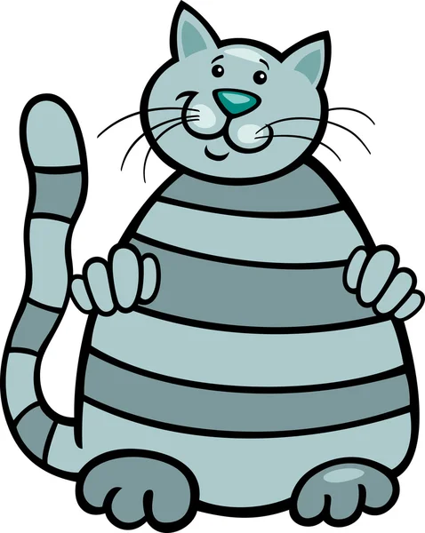 灰色的虎斑猫 — 图库矢量图片