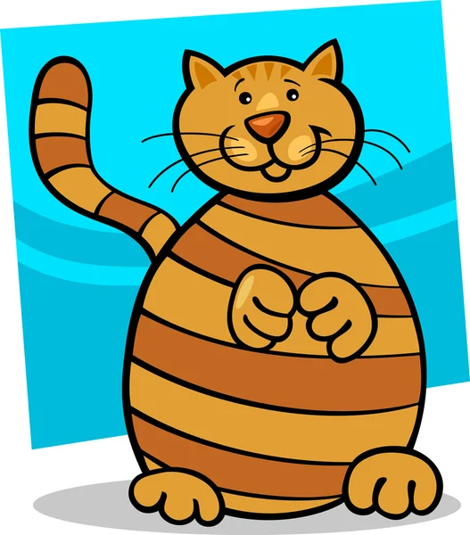 黄色虎斑猫 — 图库矢量图片