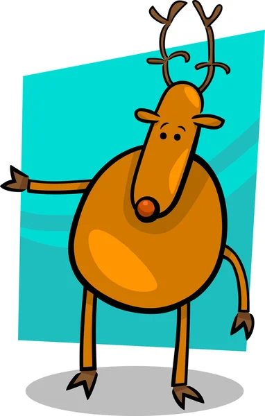 Cartone animato scarabocchio di cervo — Vettoriale Stock