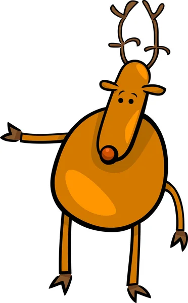 Cartoon doodle of deer — Stock Vector