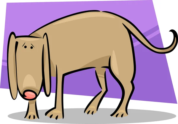 Doodle kreskówka pies smutny — Wektor stockowy