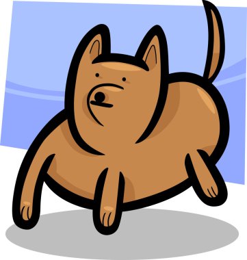 karikatür doodle komik köpek