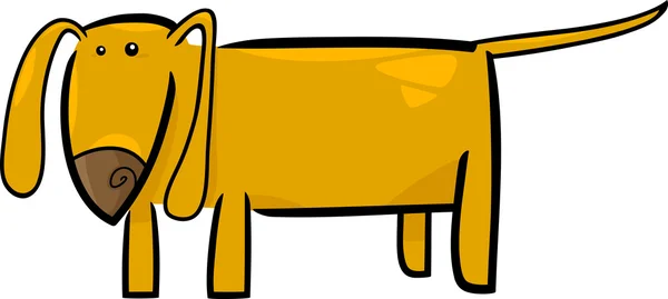 Cartone animato scarabocchio di cane divertente — Vettoriale Stock