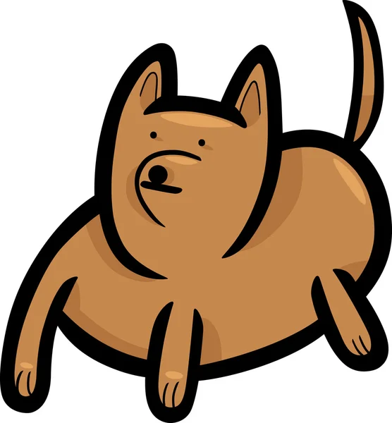 Dibujos animados garabato de perro divertido — Vector de stock