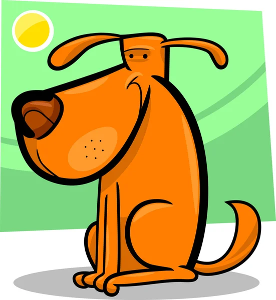 Cartoon doodle of cute dog — Stock Vector