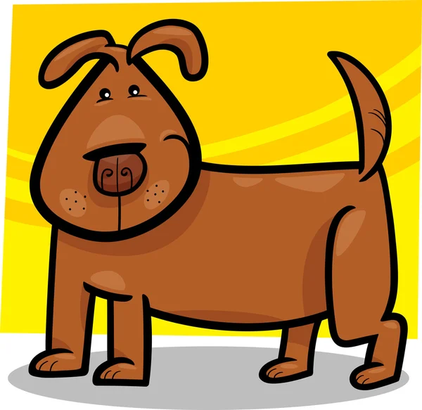 Doodle kreskówka pies ładny — Wektor stockowy