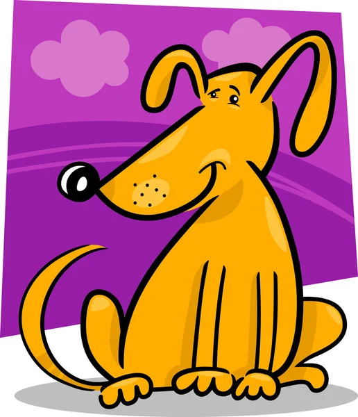 Kreslený doodle funny pes — Stockový vektor