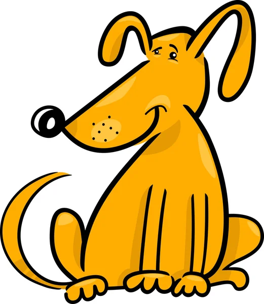 Cartoon doodle of funny dog — Stock Vector