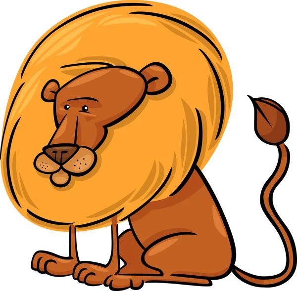 Africký Lev kreslený — Stockový vektor
