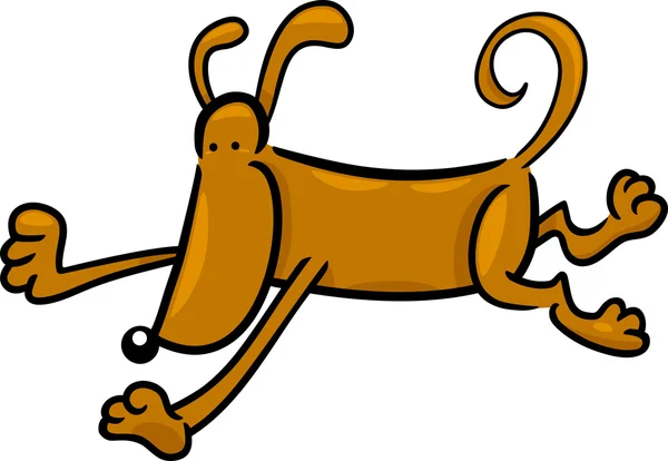 Cartoon doodle de chien de course — Image vectorielle