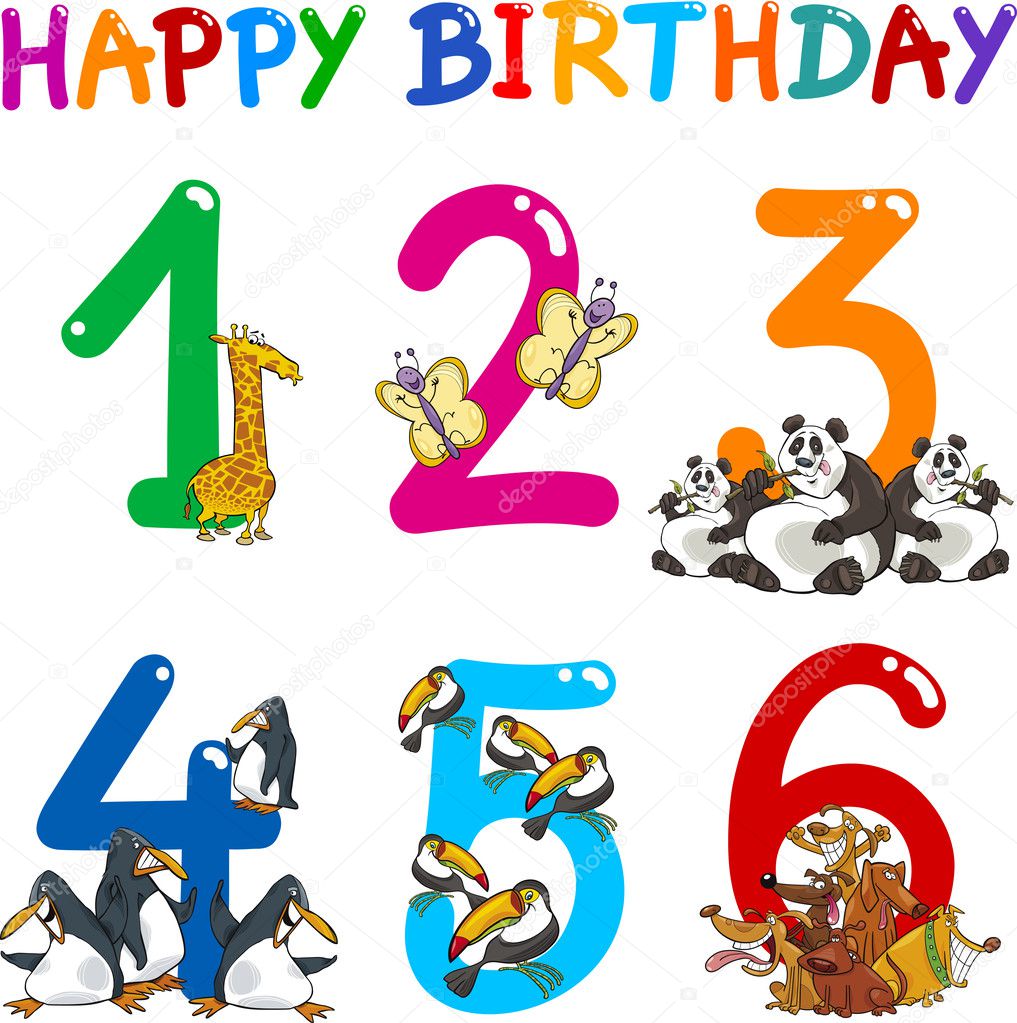 Birthday Anniversary cartoons set Stock Vector Image by ©izakowski #11820676