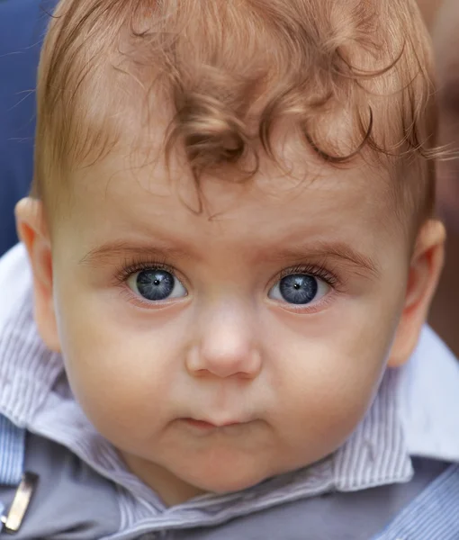 Closeup portrait of baby boy — Stock Photo, Image