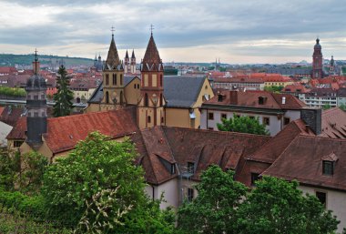 wuerzburg marienberg kale, Almanya dan görüntüleyin