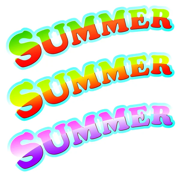 Σημάδι καλοκαίρι — Διανυσματικό Αρχείο