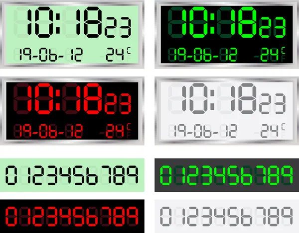 Reloj digital — Vector de stock