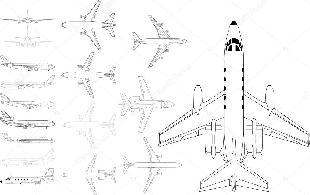 Civil airplane pack