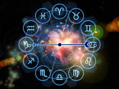 Zodiac universe clipart