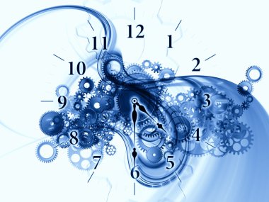 Abstract clock background clipart