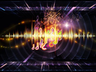 Music processing clipart