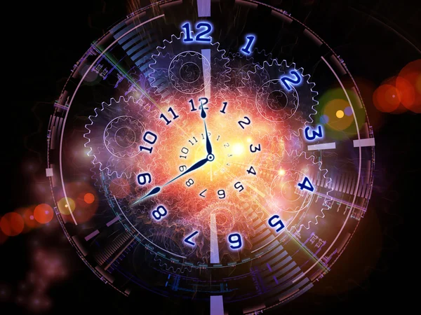 Абстрактные часы — стоковое фото