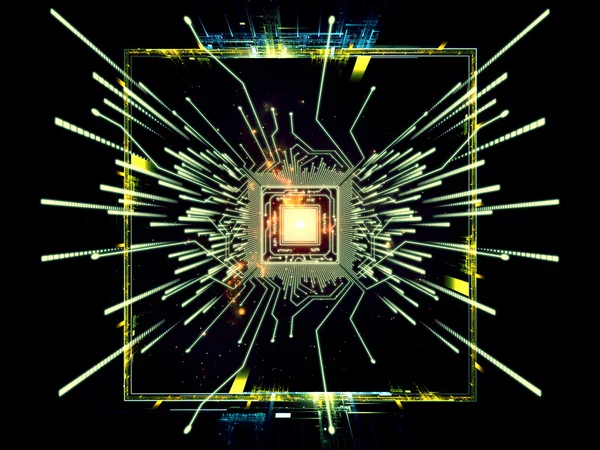 Сигналы процессора — стоковое фото