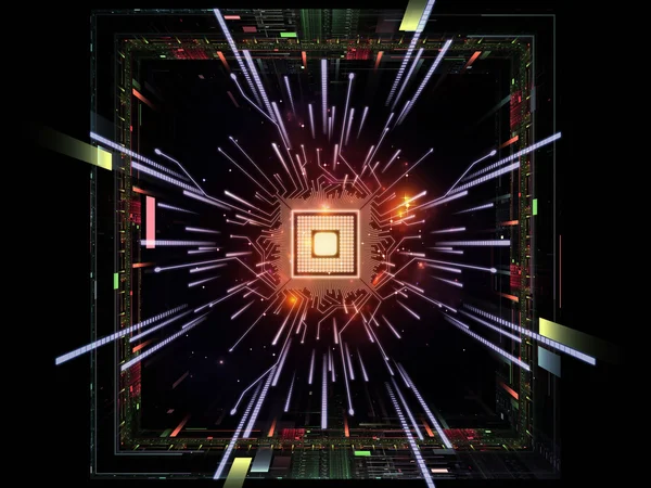 Virtual CPU — Stock Photo, Image