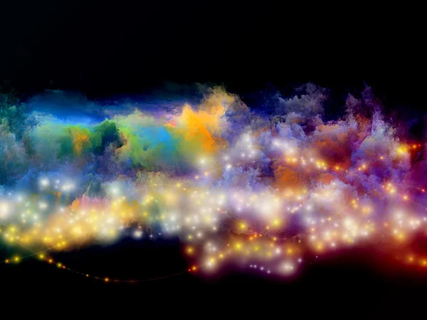 Abstrakt färgglada moln — Stockfoto