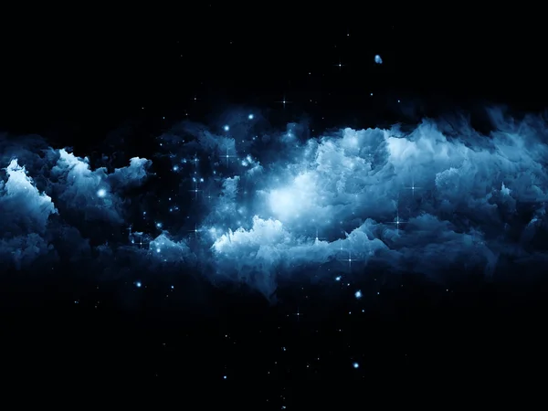 Nuvens fractais tridimensionais — Fotografia de Stock