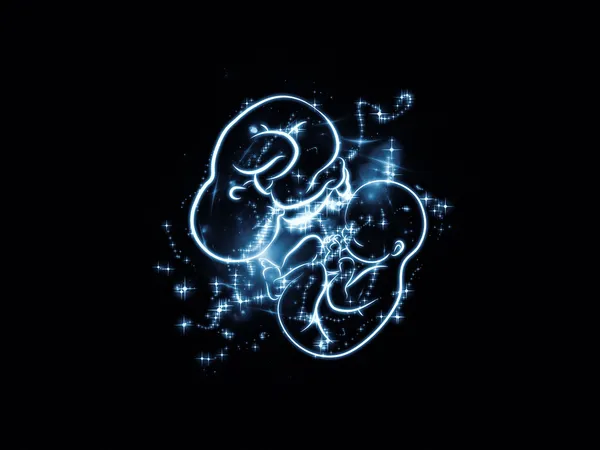 Foetus abstractie — Stockfoto