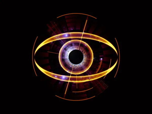 Olho de inteligência artificial — Fotografia de Stock