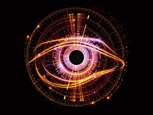Olho de inteligência artificial — Fotografia de Stock