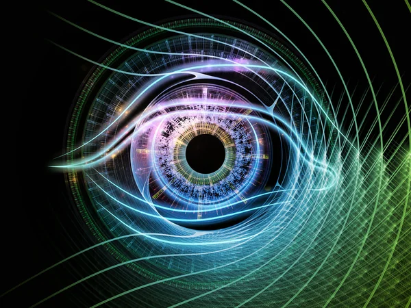 Abstrato olho tecnologia — Fotografia de Stock