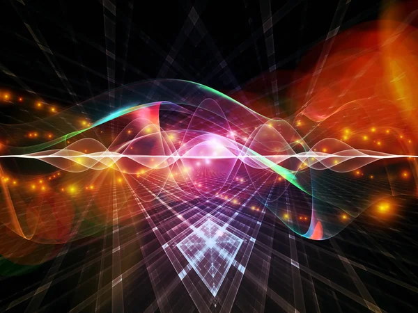 正弦波のライト — ストック写真