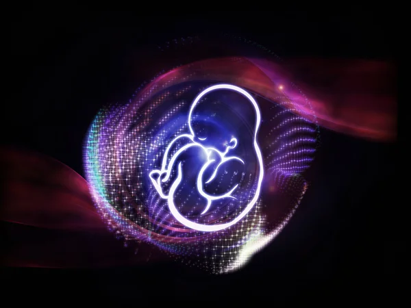 胎児のライト — ストック写真