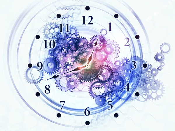 Exploded clock Stock Image