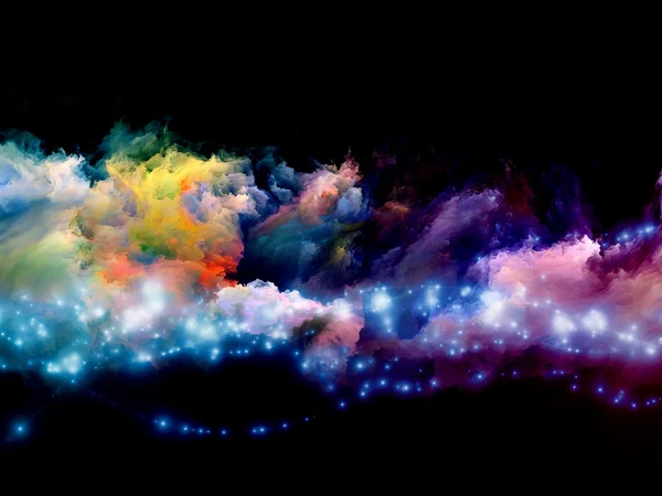 Nebulae of fractal foam — Stock Photo, Image