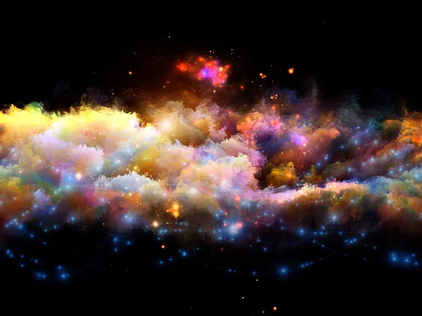 Nuvole colorate astratte — Foto Stock