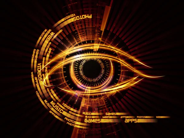 Tecnologia occhio — Foto Stock