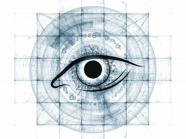 Technologisches Auge — Stockfoto
