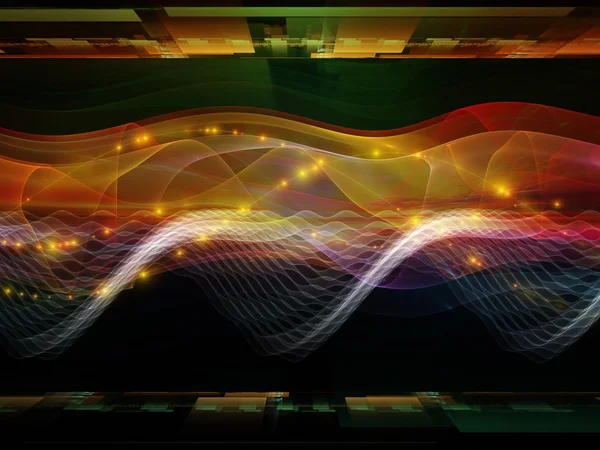 正弦波の伝播 — ストック写真