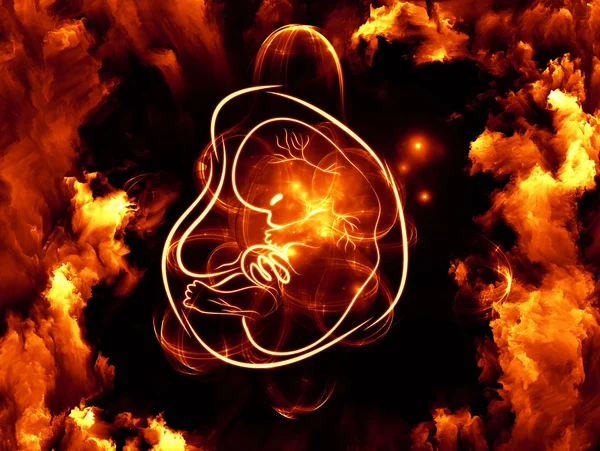 Sonhando com o feto — Fotografia de Stock