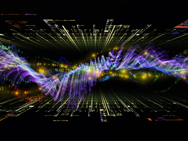 stock image Numeric Sine Wave Composition