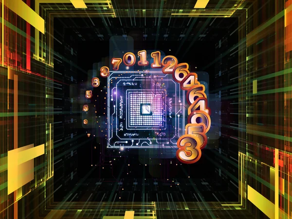 Números do Processador — Fotografia de Stock