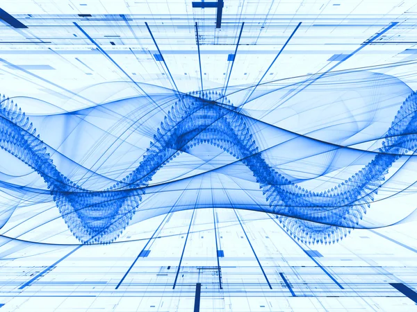 Tecnologías de onda sinusoidal — Foto de Stock
