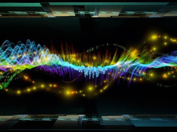 Stock image Digital Sine Wave Background