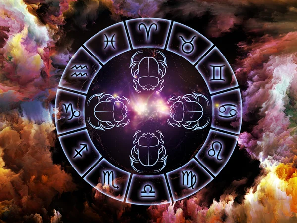 占星学的背景 — 图库照片