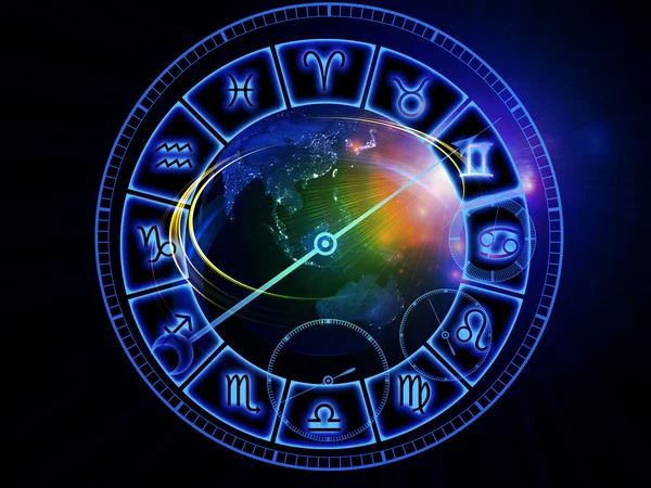 Циферблат астрологии — стоковое фото