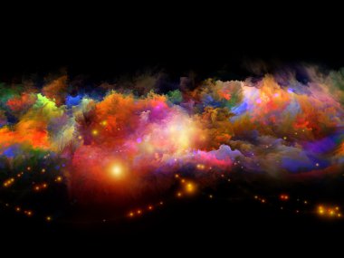 Clouds of color clipart