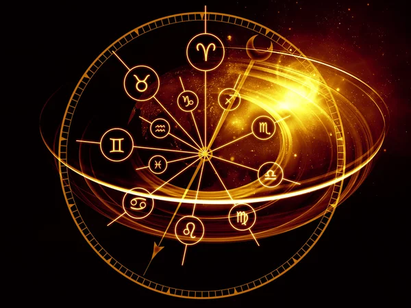 Циферблат астрологія — стокове фото